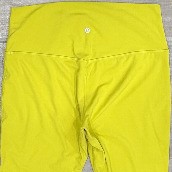 Lululemon Align High-Rise Pant 25” Leggings in Yellow Serpentine Chartreuse - Picture 8 of 15